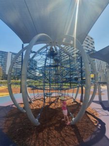 south village gated (fully-fenced)playground at Kirrawee in Sydney's Sutherland Shire