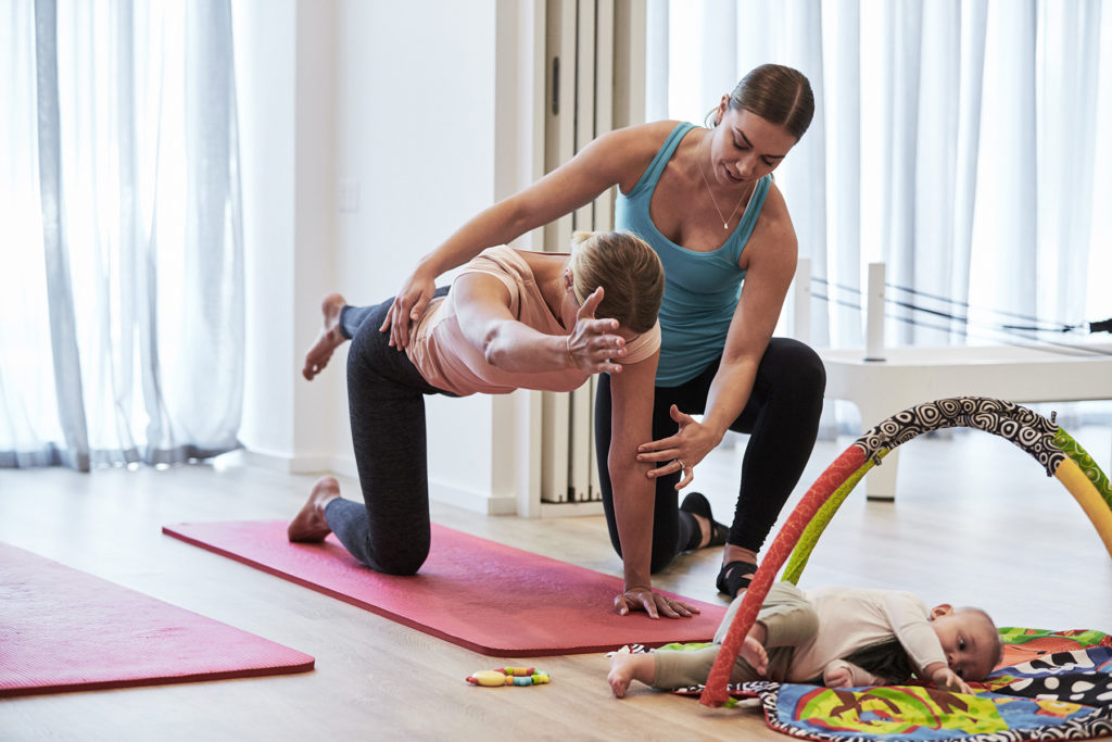 mums and bubs pilates class sutherland shire
