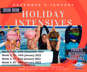 Swimmerz Academy – December / January School Holiday Intensive Swimming Program