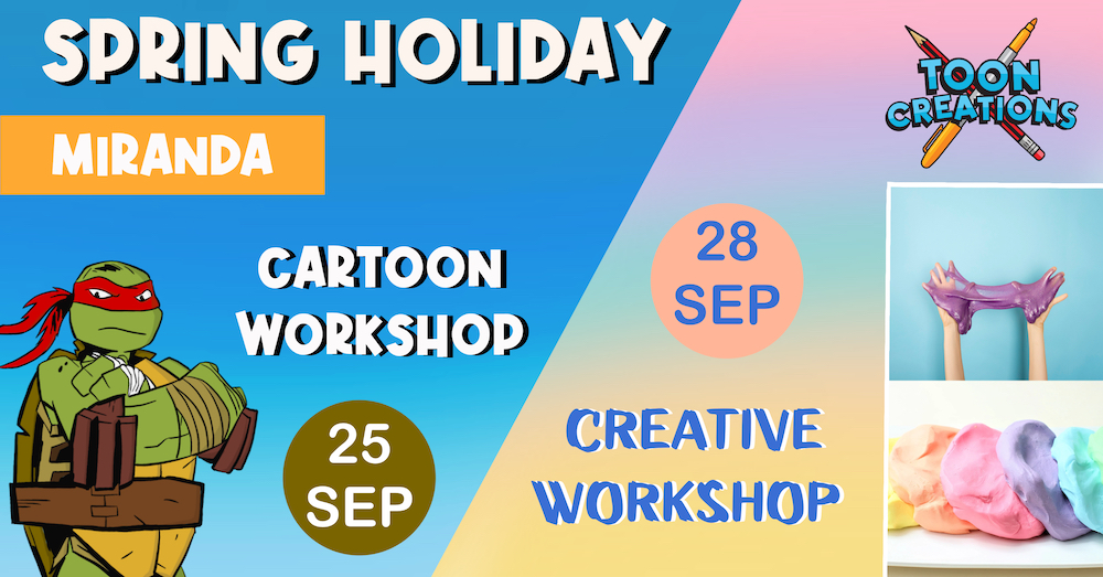 Toon Creations Spring Holiday Workshops